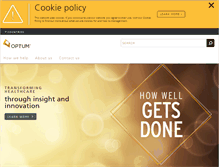Tablet Screenshot of optum.co.uk